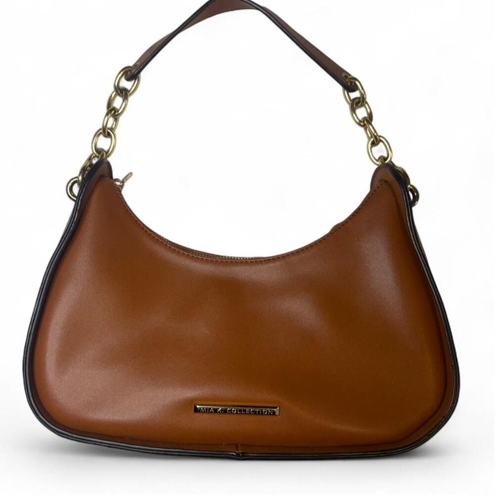 Mia K. Women's Lottie Hobo Rich Brown Hand Bag